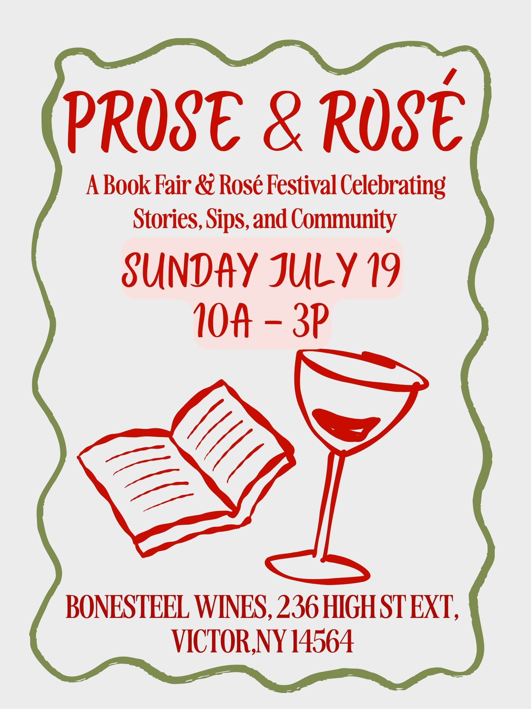 Prose & Rosé Fest flyer